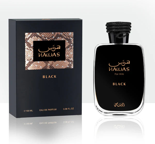 HAWAS BLACK 3.4 EDP BY RASASI