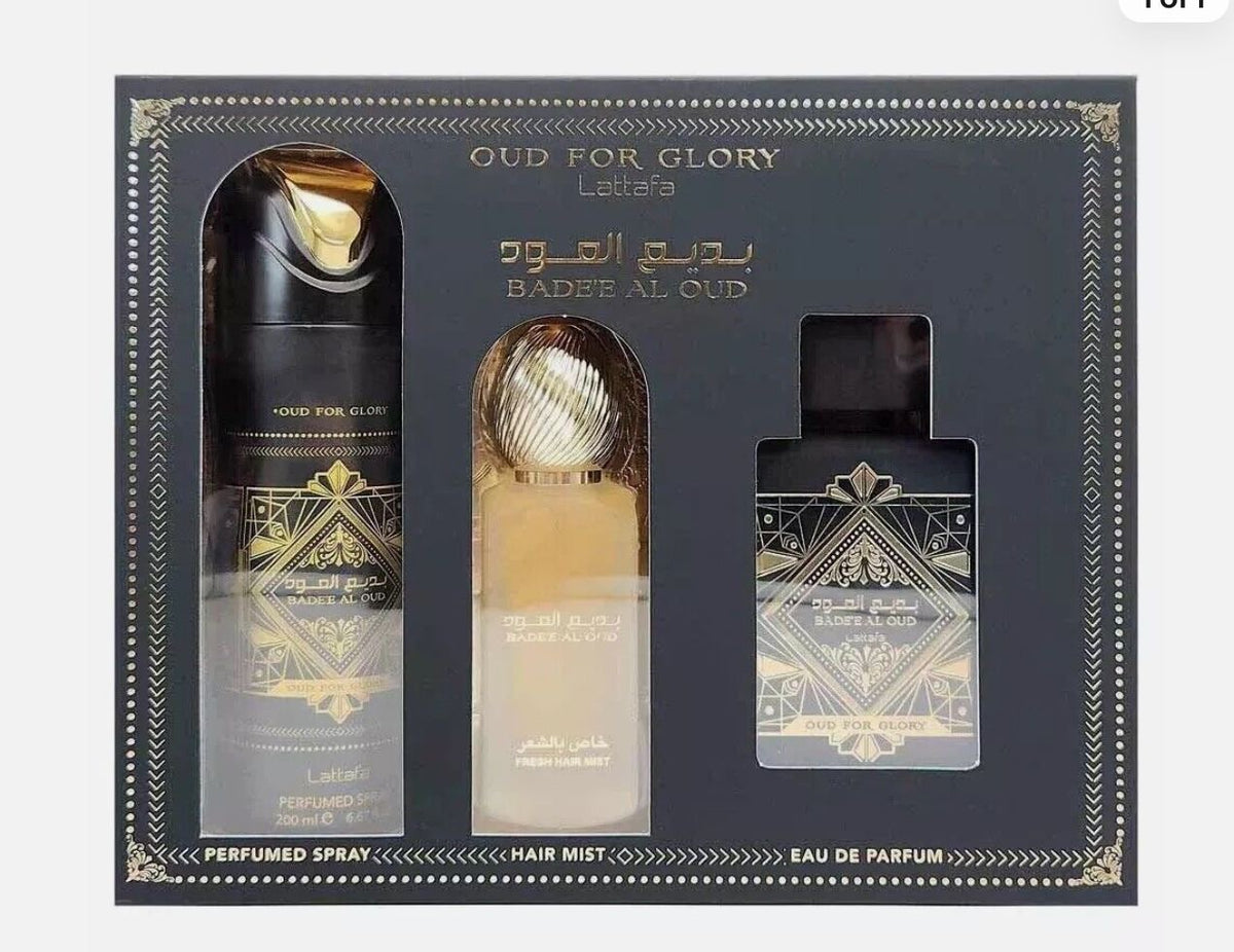 Badee Al Oud Oud of Glory Gift Set 3PCS