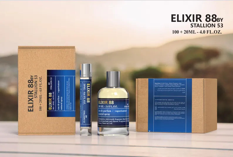 BLUE BY STALLION 53 MEN EDP - 100MI + 20Ml (3.40z) By Emper