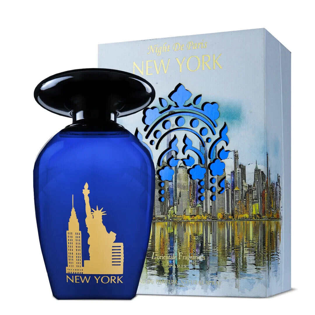 Night the Paris New York By L'Orientale Fragrances Eau De Parfum 3.4 Oz Spray